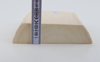 White mammoth ivory segment