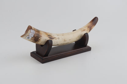 Restored woolly mammoth tusk tip