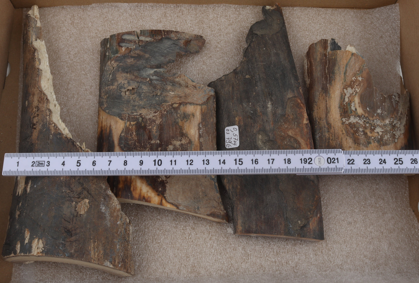 Untreated mammoth bark pieces