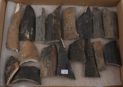 Raw mammoth bark pieces