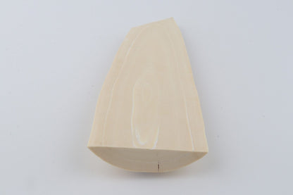 White mammoth ivory piece
