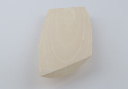 White mammoth ivory piece