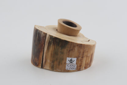 Round mammoth tusk piece