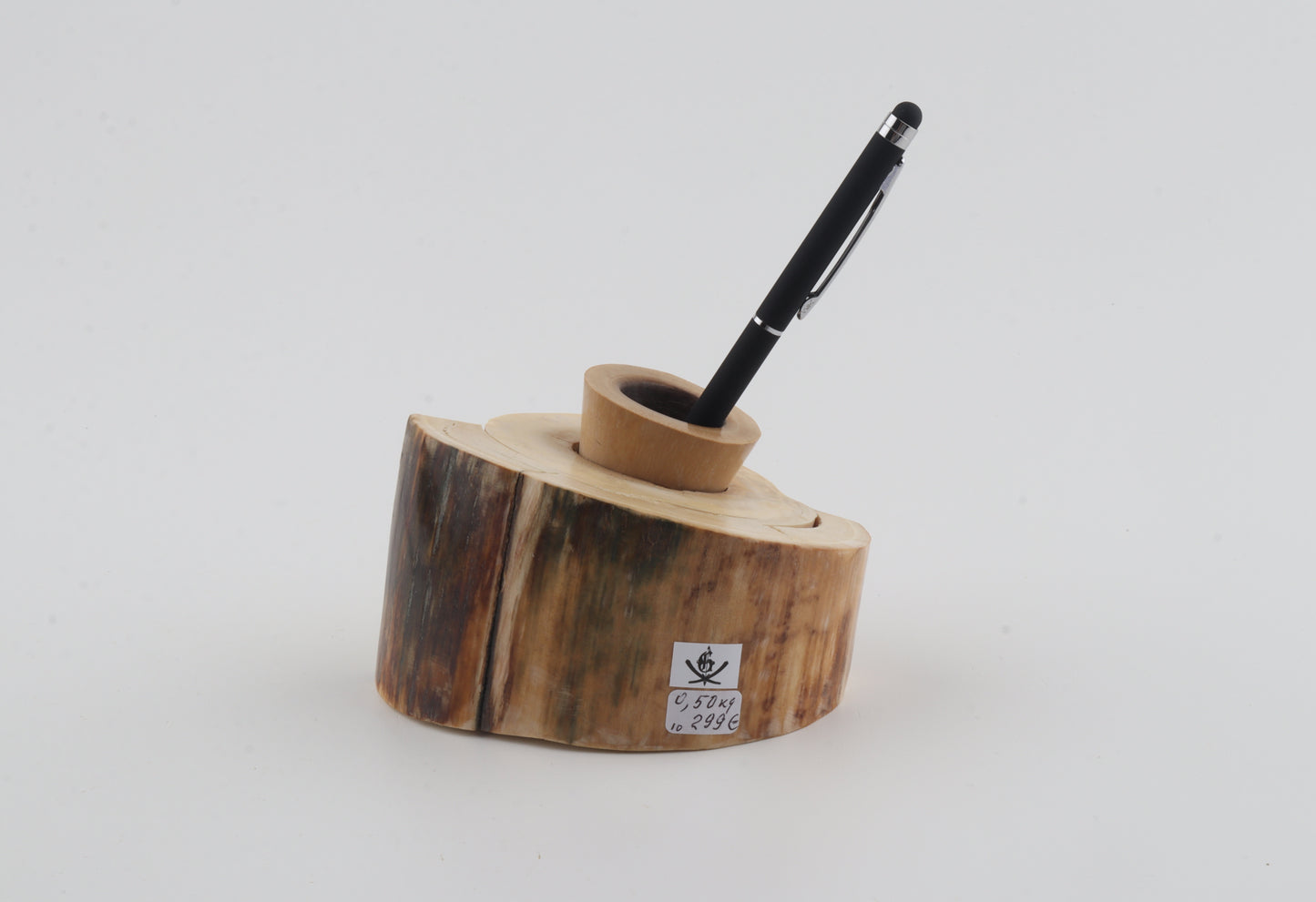 Round mammoth tusk piece