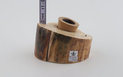 Round mammoth tusk piece
