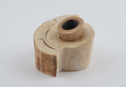 Round mammoth tusk piece