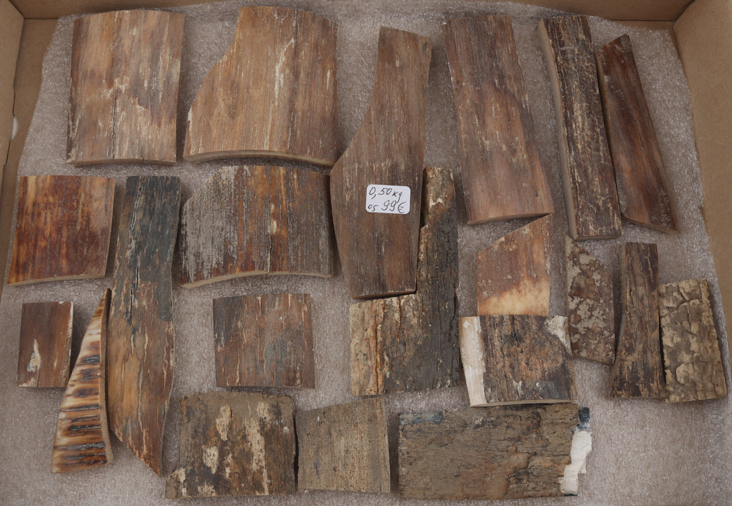 Natural mammoth bark pieces