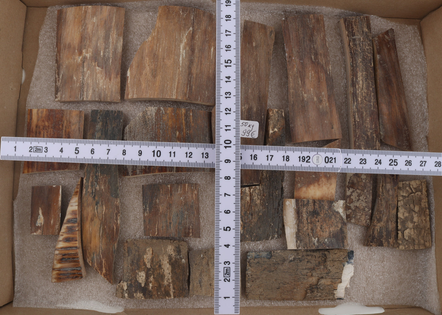 Natural mammoth bark pieces