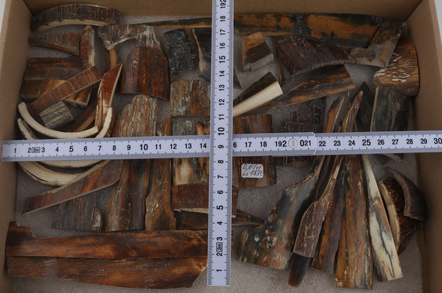 Natural mammoth bark pieces