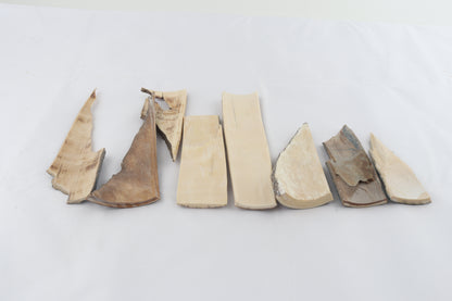 Raw mammoth bark pieces