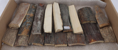 Raw mammoth bark pieces