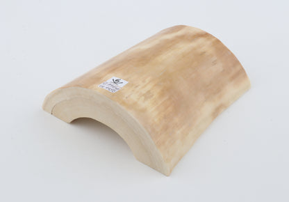White mammoth ivory segment