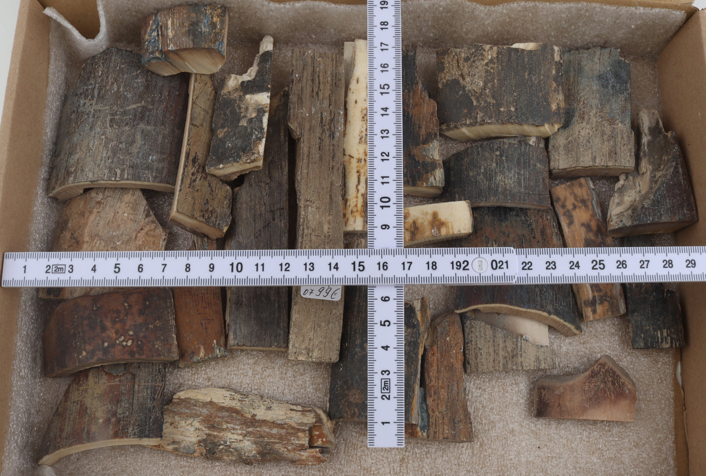Raw mammoth bark pieces