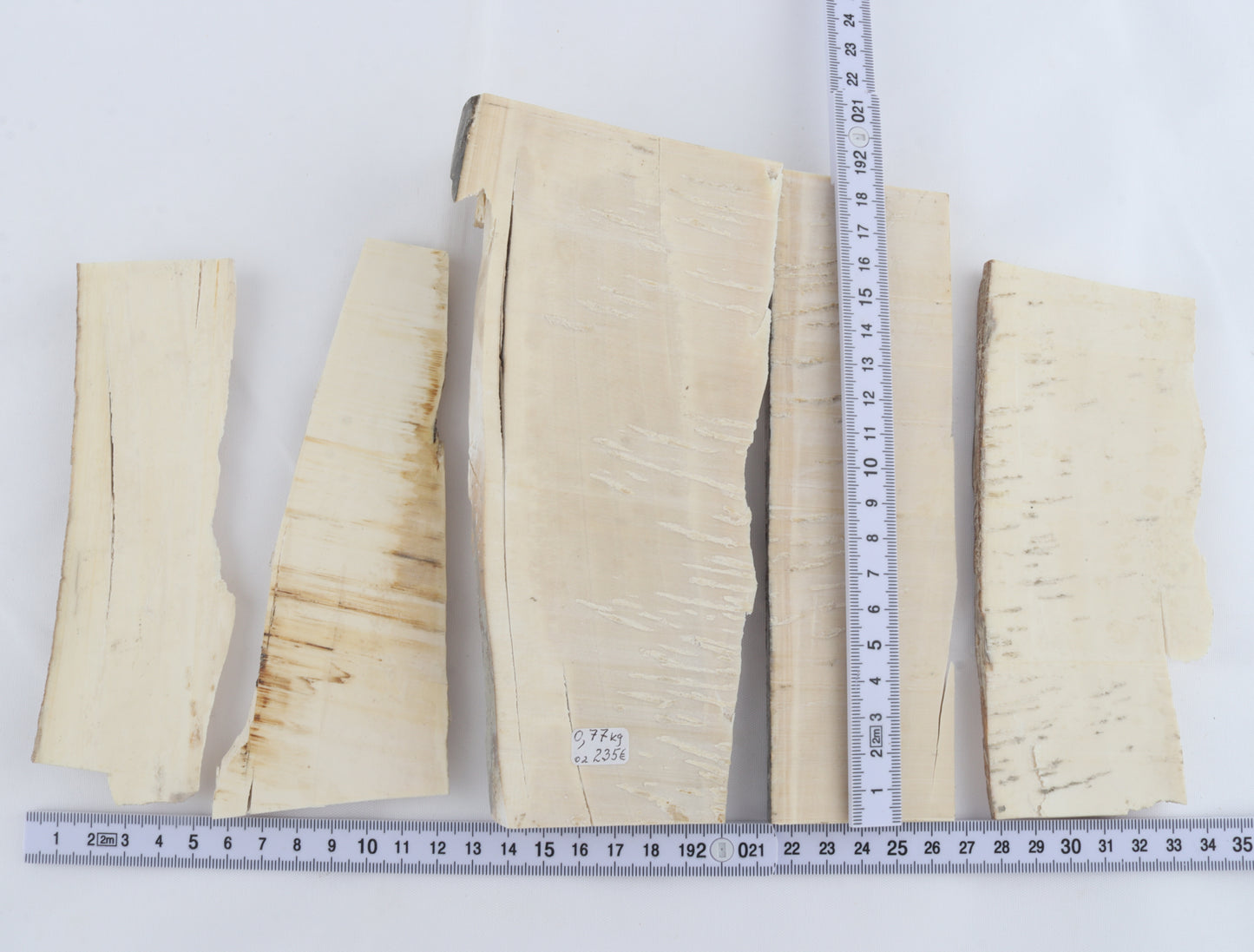 Raw mammoth ivory pieces