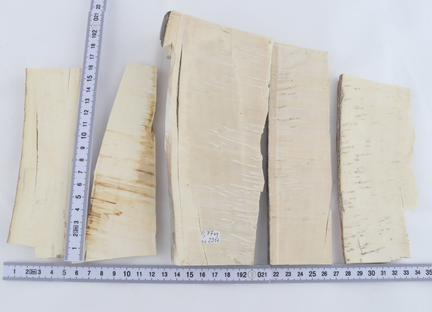 Raw mammoth ivory pieces