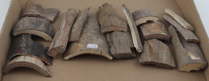 Raw mammoth bark pieces
