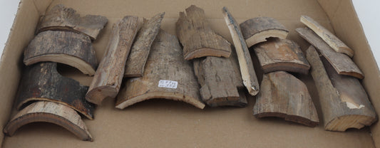 Raw mammoth bark pieces