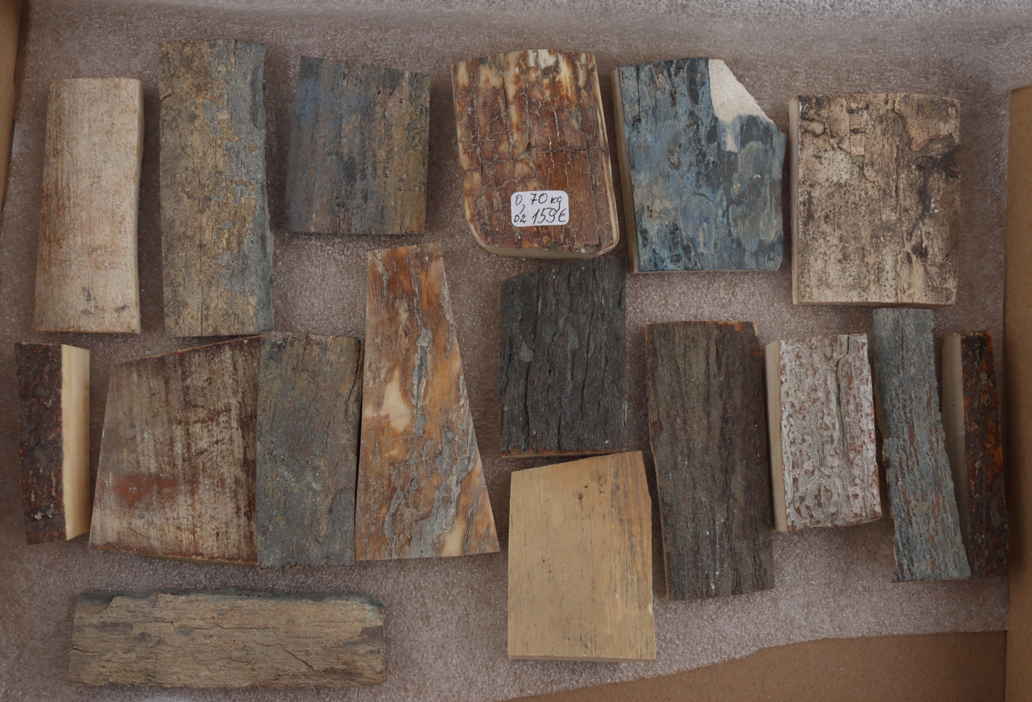 Untreated mammoth bark pieces