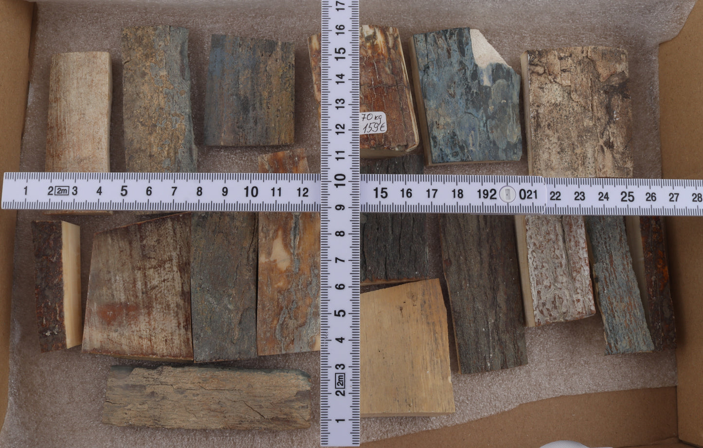 Untreated mammoth bark pieces
