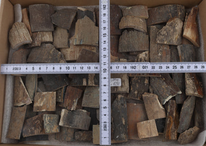 Raw mammoth bark pieces