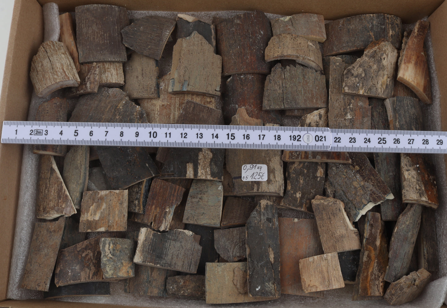 Raw mammoth bark pieces