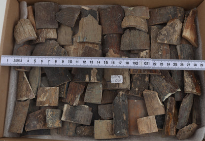 Raw mammoth bark pieces