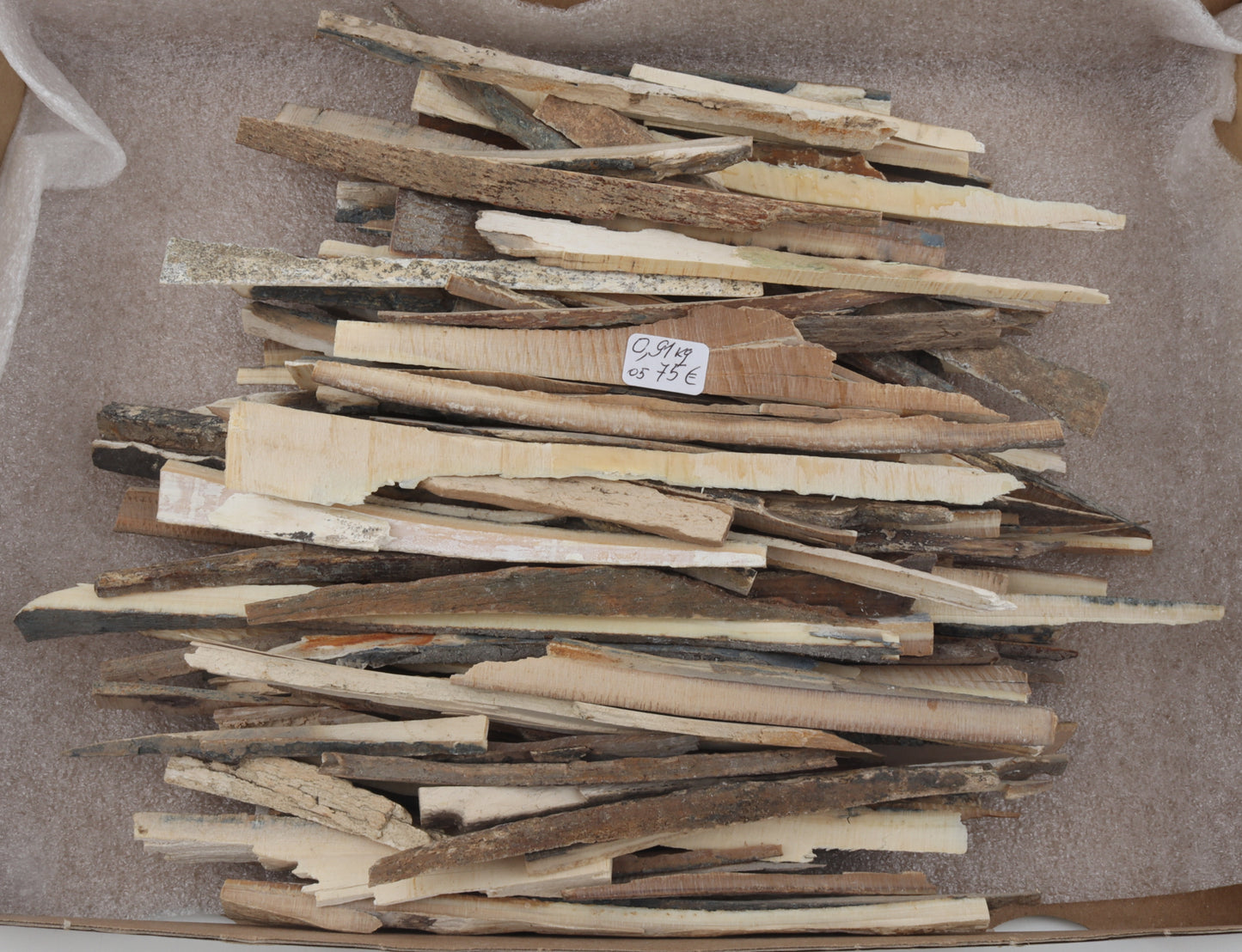 Raw mammoth ivory offcuts
