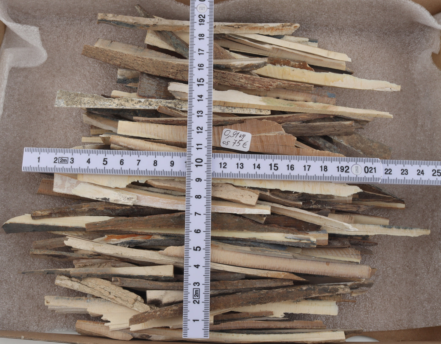 Raw mammoth ivory offcuts