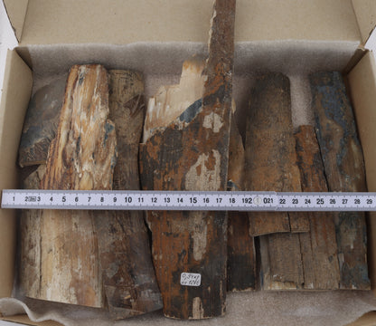 Raw mammoth bark pieces
