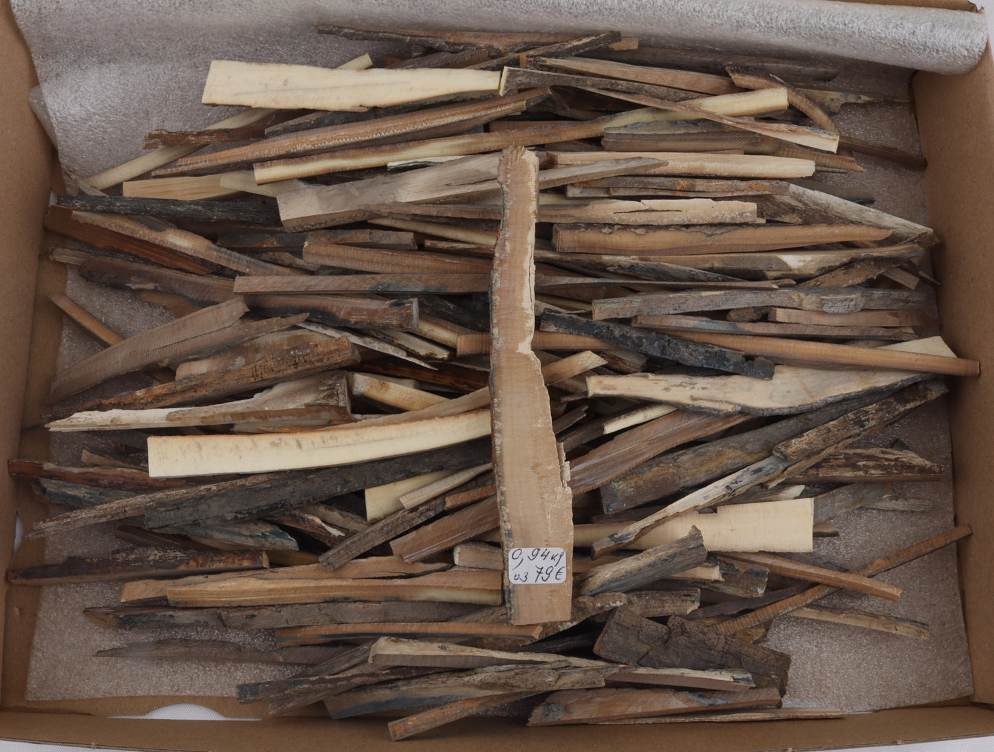 Untreated mammoth ivory offcuts