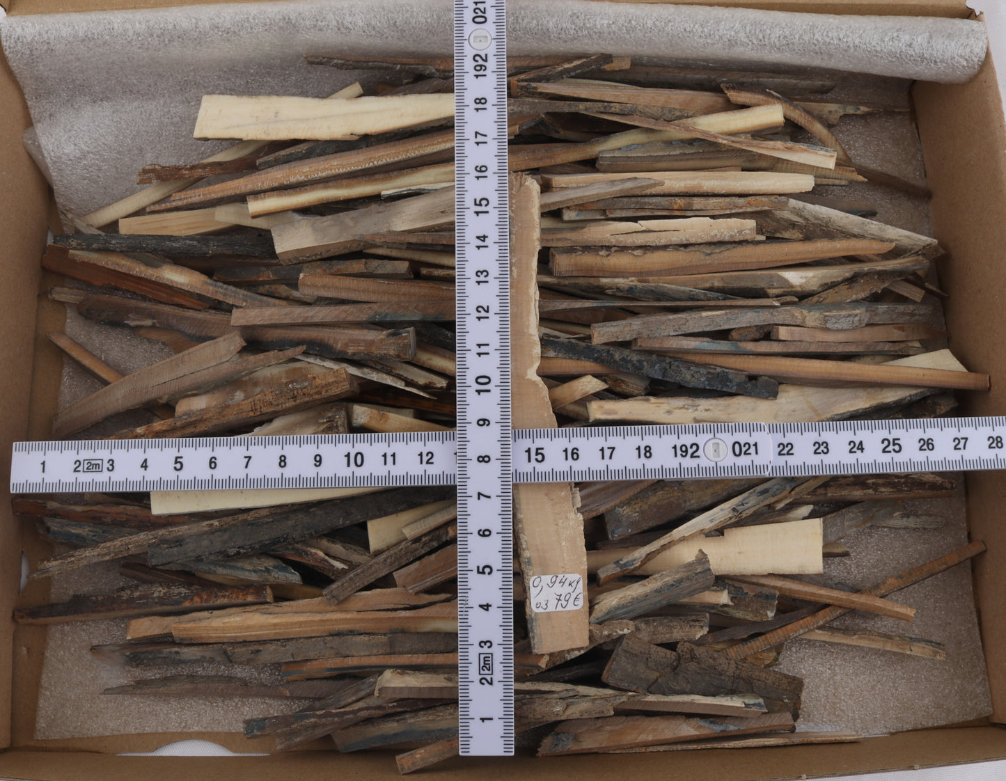 Untreated mammoth ivory offcuts