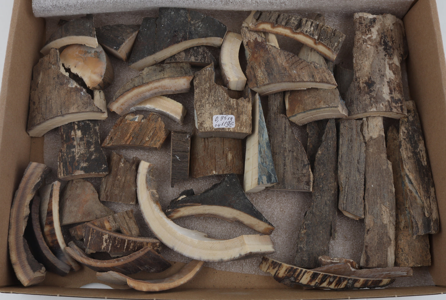 Untreated mammoth bark pieces