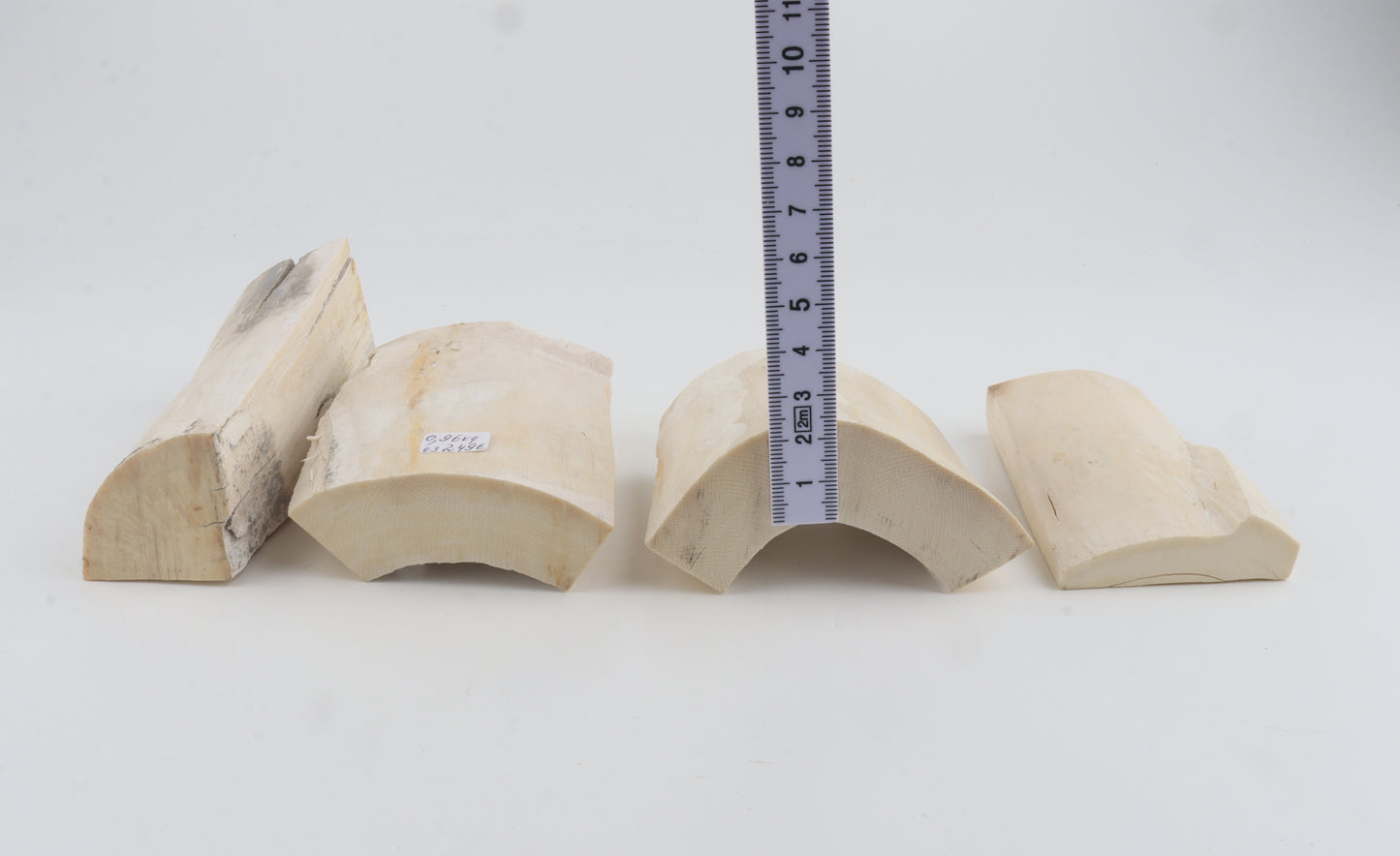 White mammoth ivory pieces
