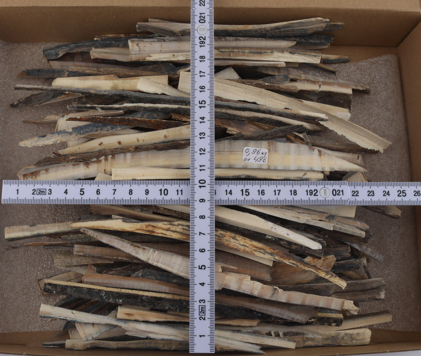 Raw mammoth ivory offcuts