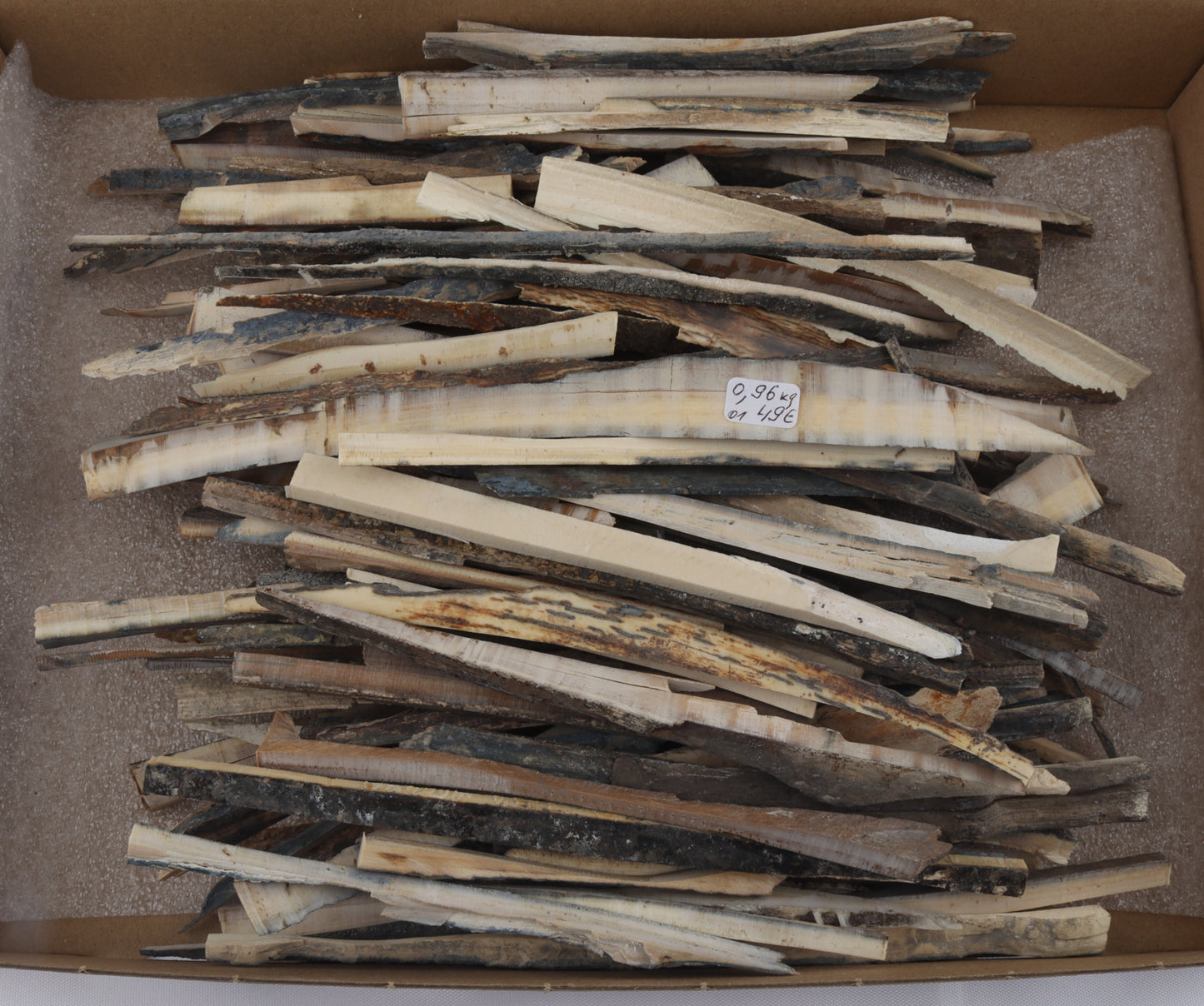 Raw mammoth ivory offcuts