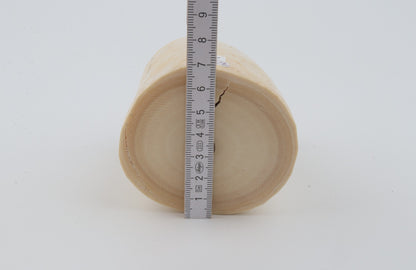 Round mammoth tusk piece