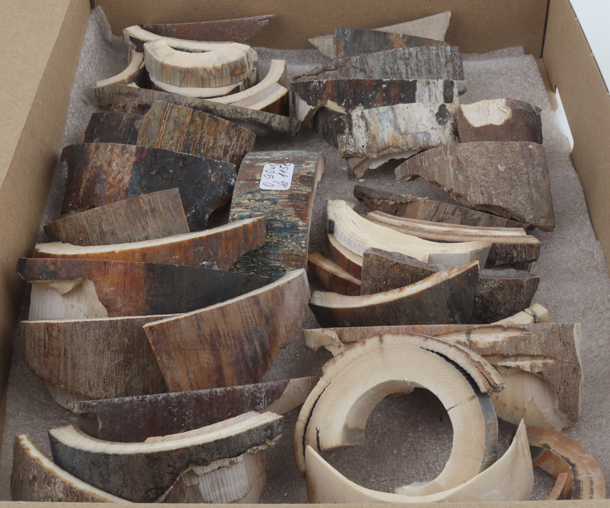 Untreated mammoth bark offcuts