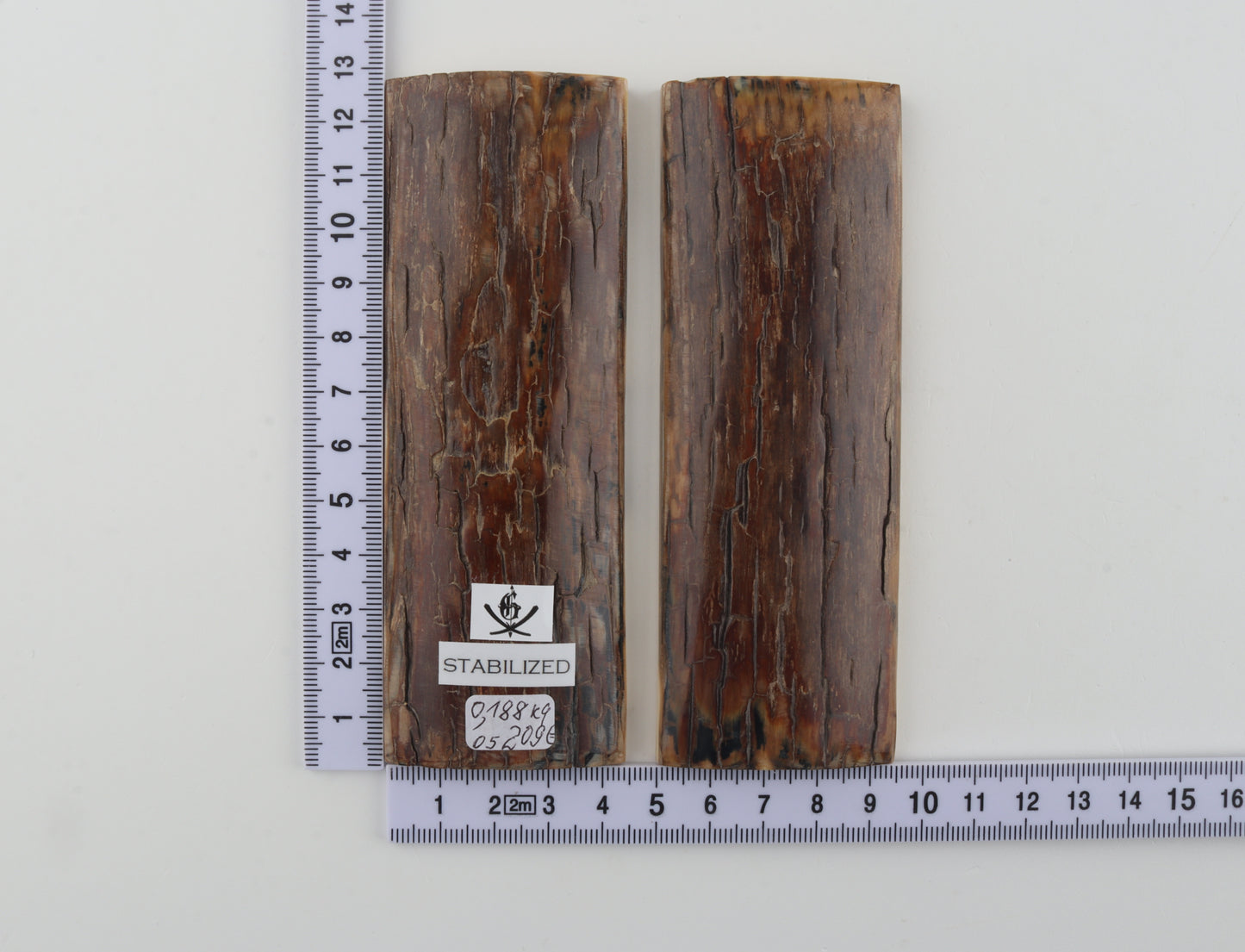 Stabilized mammoth bark scales
