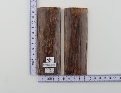 Stabilized mammoth bark scales