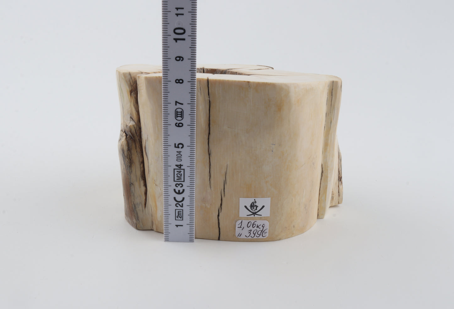 Natural mammoth tusk piece