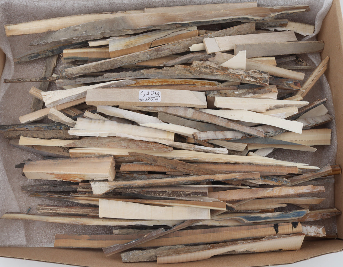 Raw mammoth ivory offcuts