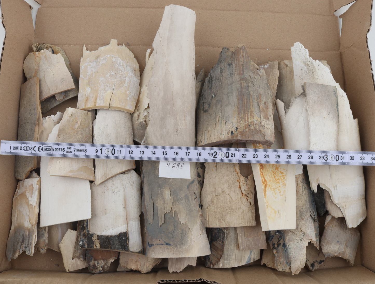 Raw woolly mammoth ivory offcuts