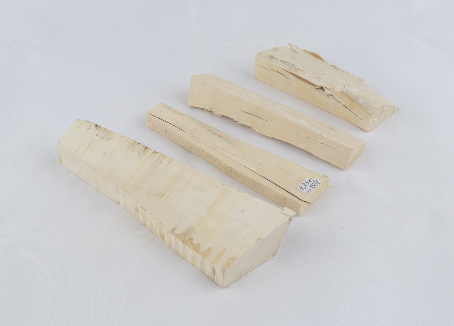White mammoth ivory pieces