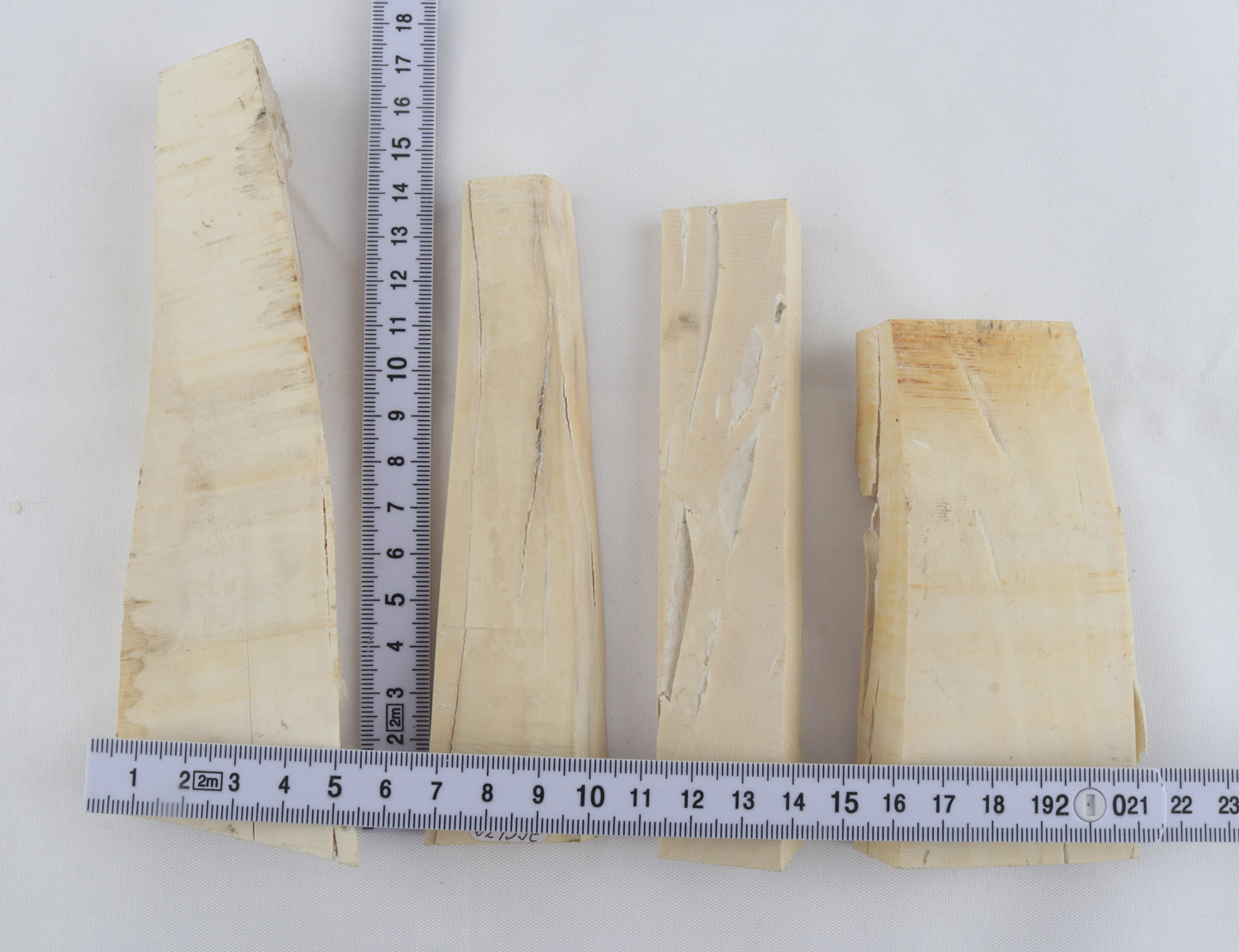 White mammoth ivory pieces