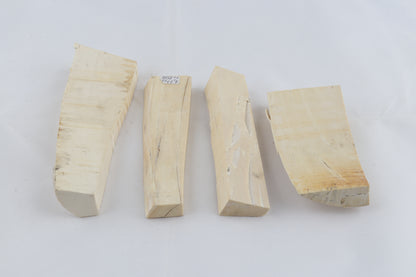 White mammoth ivory pieces