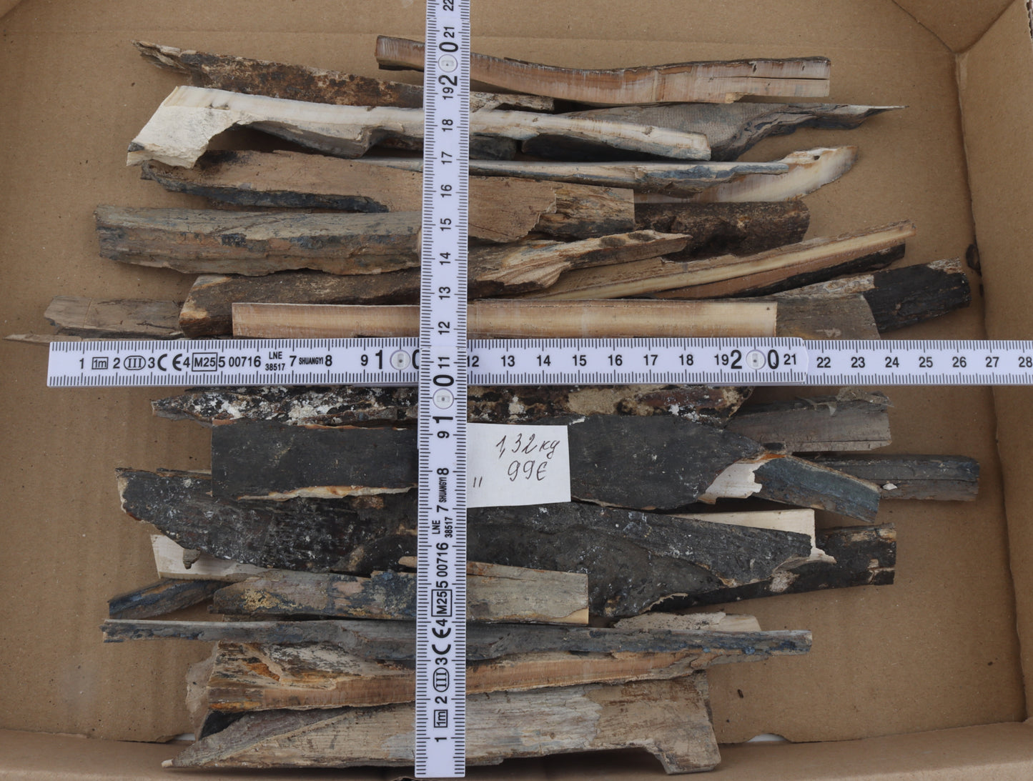 Untreated mammoth ivory offcuts