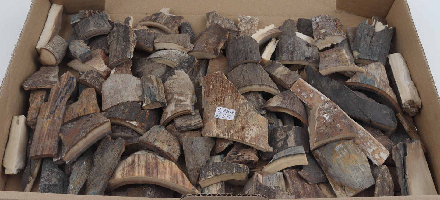 Raw mammoth bark offcuts