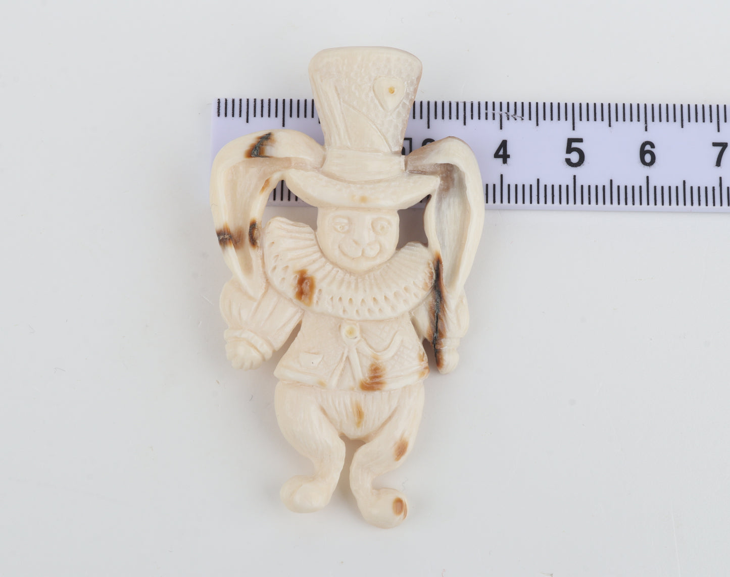 Mammoth Ivory Harlequin Brooch