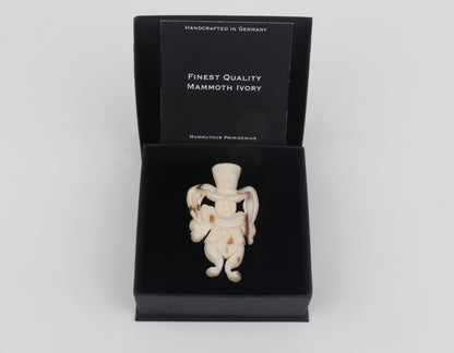 Mammoth Ivory Harlequin Brooch