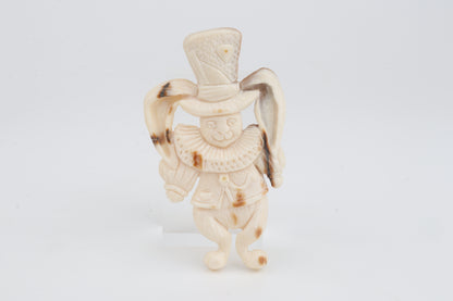 Mammoth Ivory Harlequin Brooch